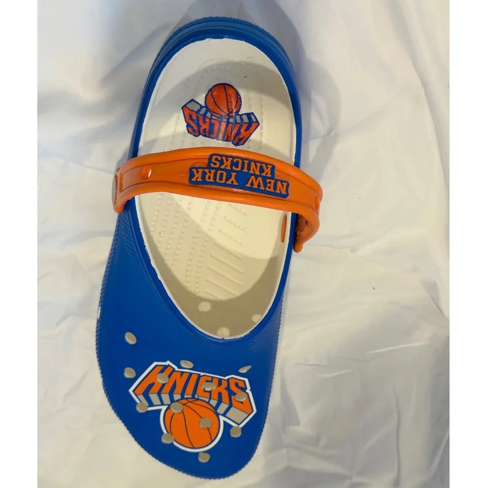 Crocs Classic Clog NBA New York Knicks Blue Orange M9 W11 Basketball Fans 106-22